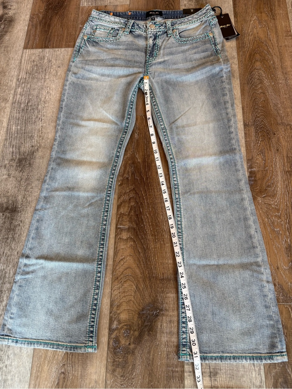 Miss Me Piston Stitched Bootcut Jeans - Picture 11 of 13